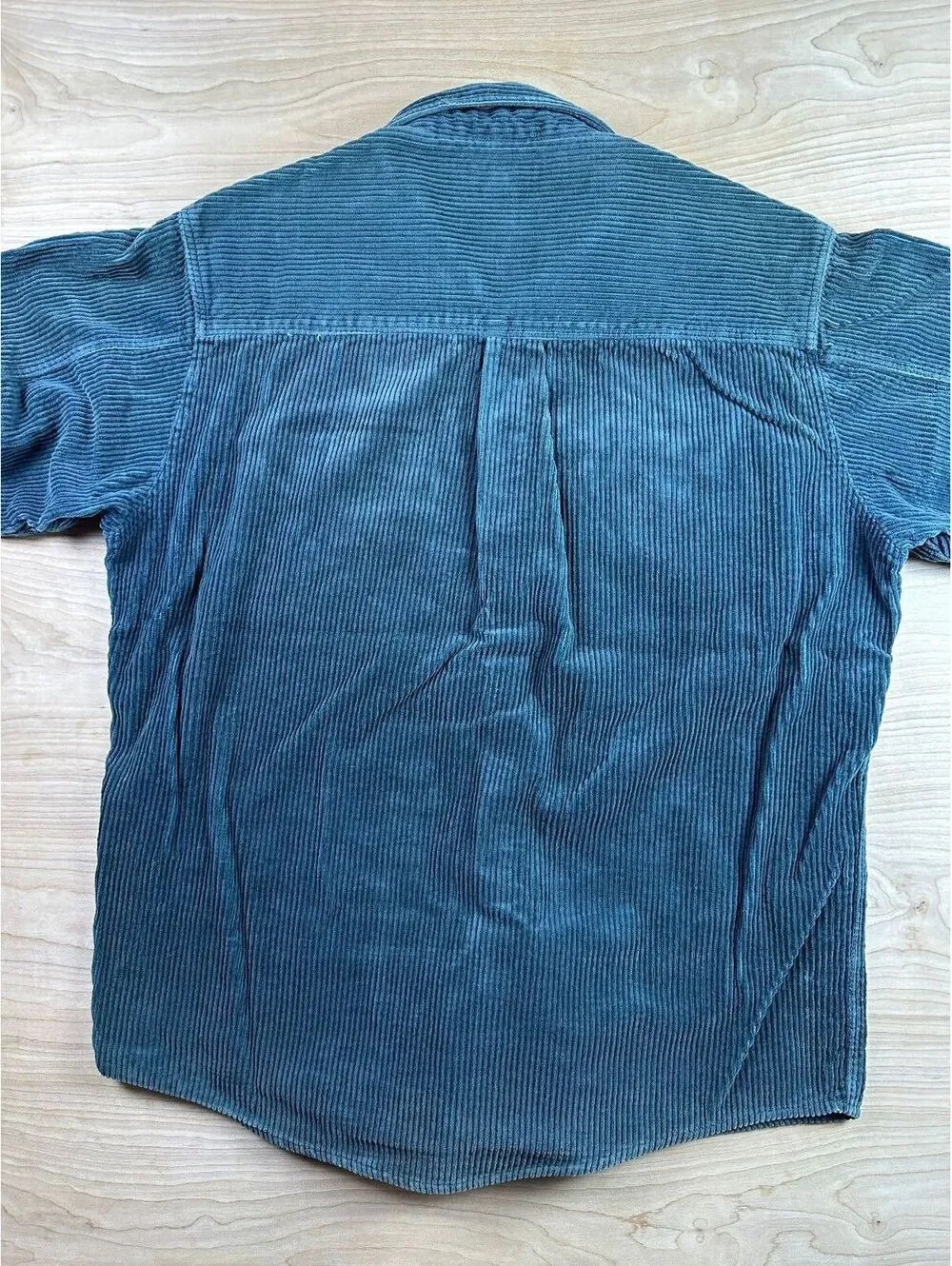 Vintage 80s Banana Republic wale corduroy button up shirt thick elbow patches
